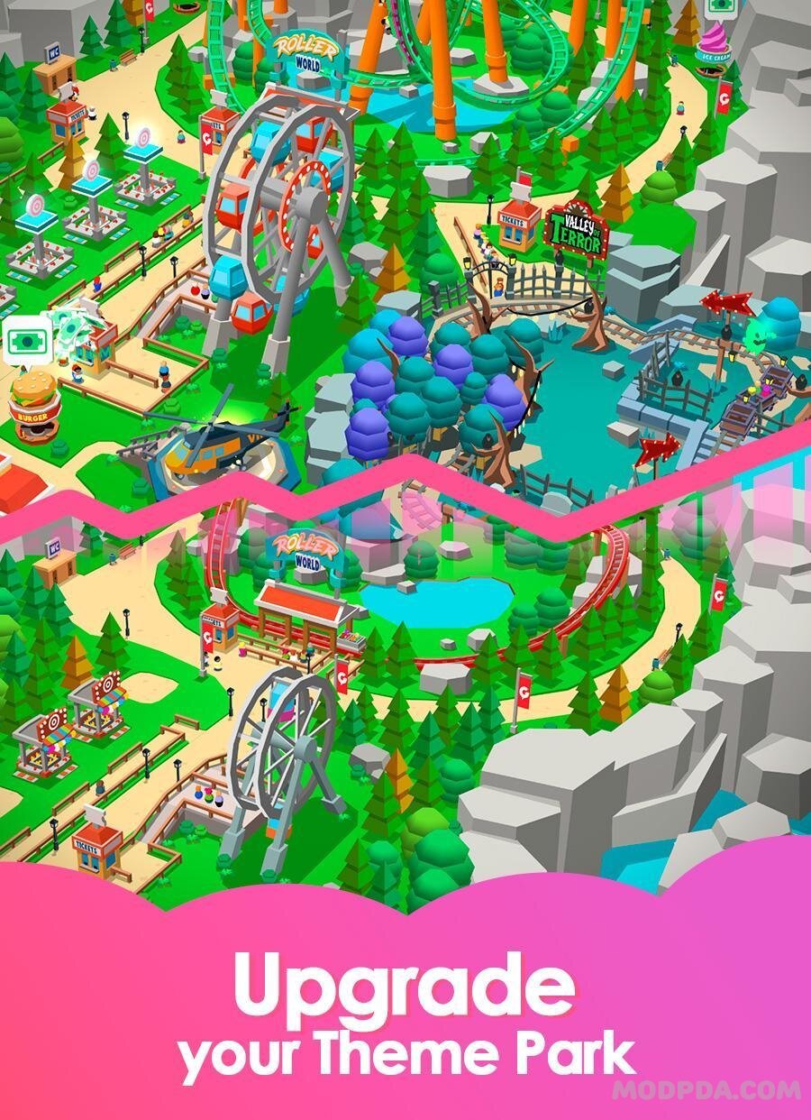 Download Idle Theme Park Tycoon Recreation Game Hack Mod For Android