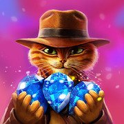 Indy Cat - Match 3 Puzzle Adventure [MOD: Many Bows] 2.1