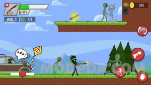 Stickman vs Zombies screenshot №4