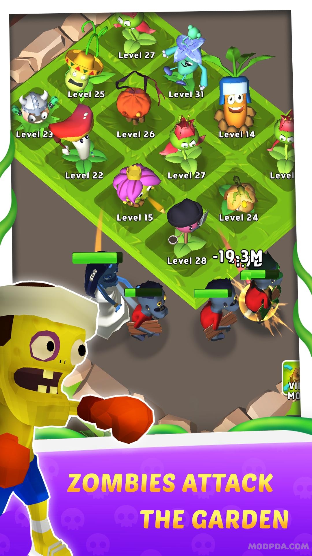 Plants vs Zombies™ 2 MOD много алмазов/монет 11.0.1 APK скачать бесплатно  на андроид