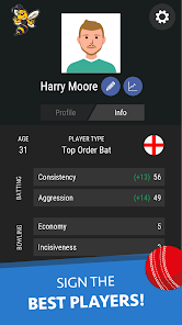 Wicket Cricket Manager screen 2